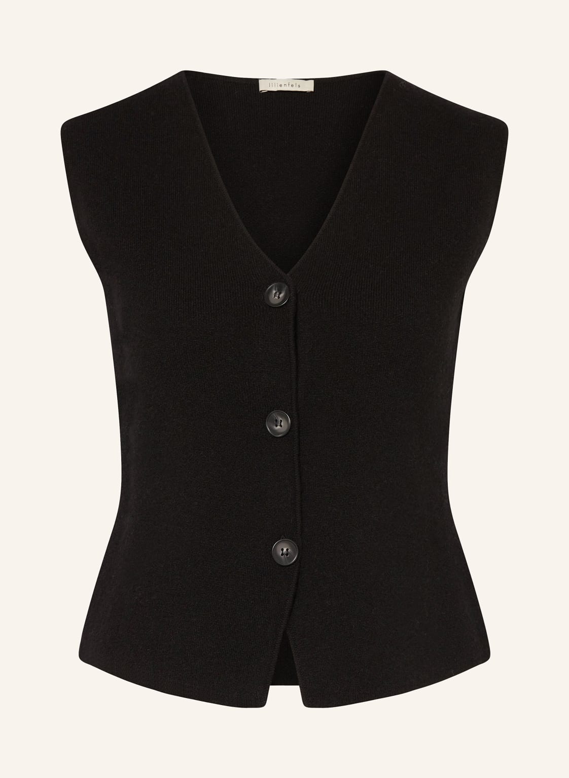 Lilienfels Strickweste Mit Cashmere schwarz Lilienfels Strickweste Mit Cashmere schwarz von lilienfels