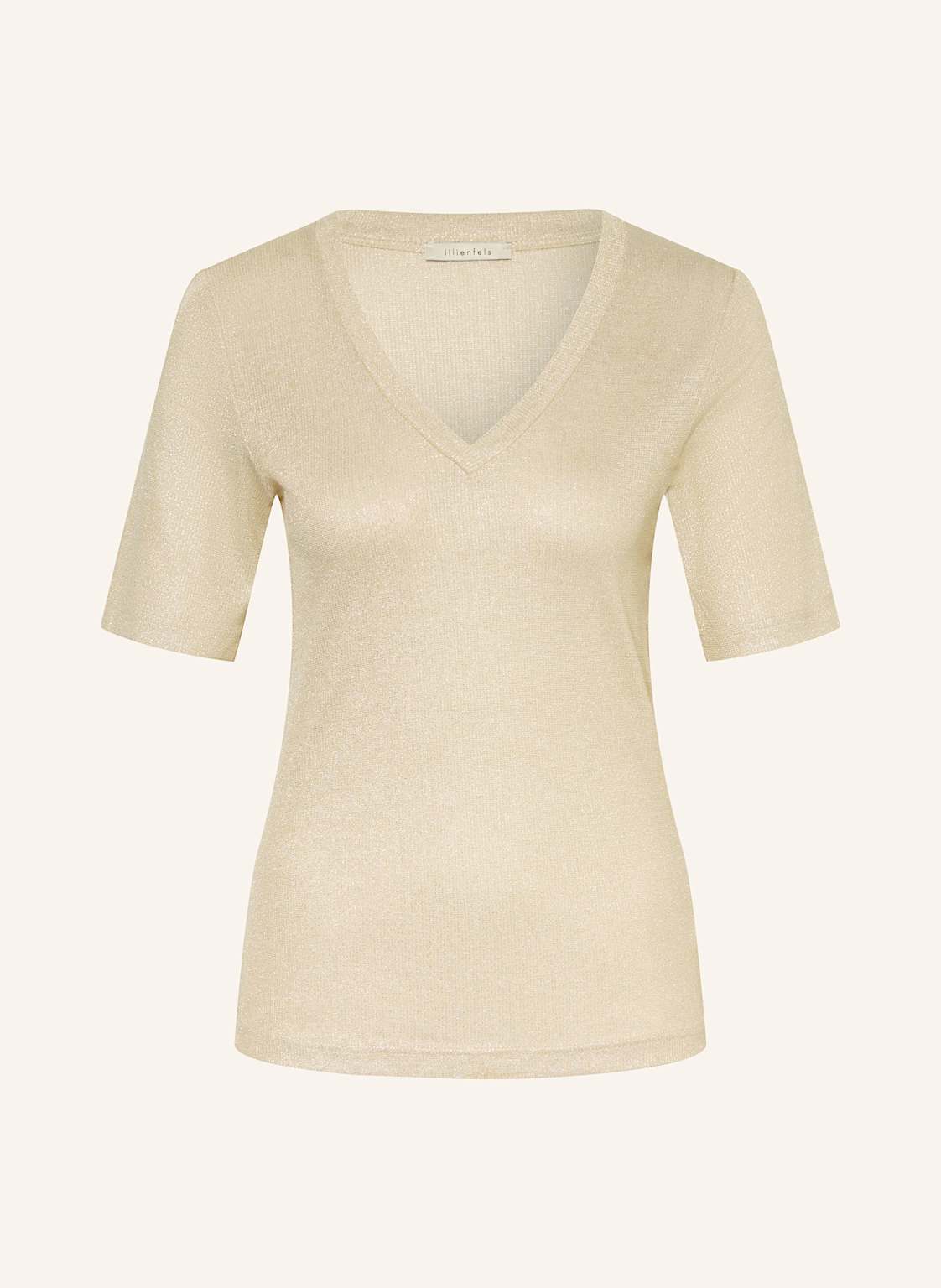 Lilienfels T-Shirt Mit Glitzergarn gold Lilienfels T-Shirt Mit Glitzergarn gold von lilienfels