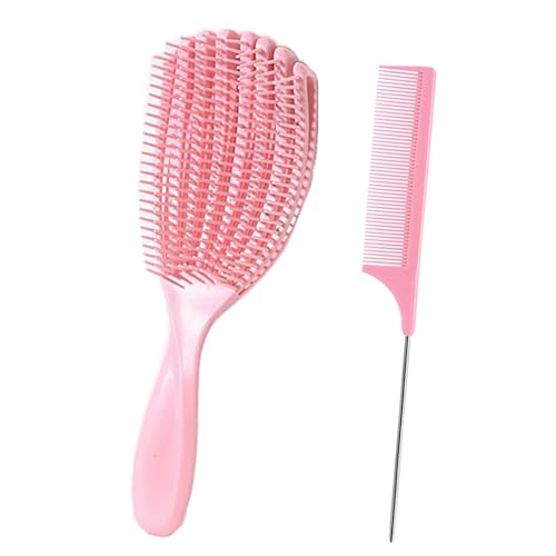 Lilitang Rattenschwanzkamm und Lockenbürste für nasses und trockenes Haar, leicht kämmen von Locken, glattes Haar, reduziert Haarbruch, beseitigt Knoten, schmerzloses Kämmen, Lockenbürste für Männer Lilitang Rattenschwanzkamm und Lockenbürste für nasses und trockenes Haar, leicht kämmen von Locken, glattes Haar, reduziert Haarbruch, beseitigt Knoten, schmerzloses Kämmen, Lockenbürste für Männer von lilitang