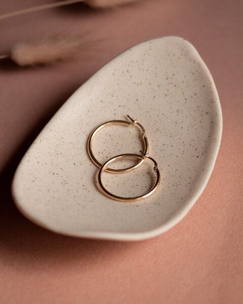 lille mus Creolen 'Basic' 925 Silber / vergoldet von lille mus