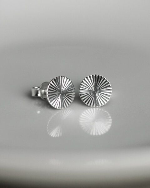 lille mus Ohrstecker 'Sonne' 925 Silber / vergoldet von lille mus