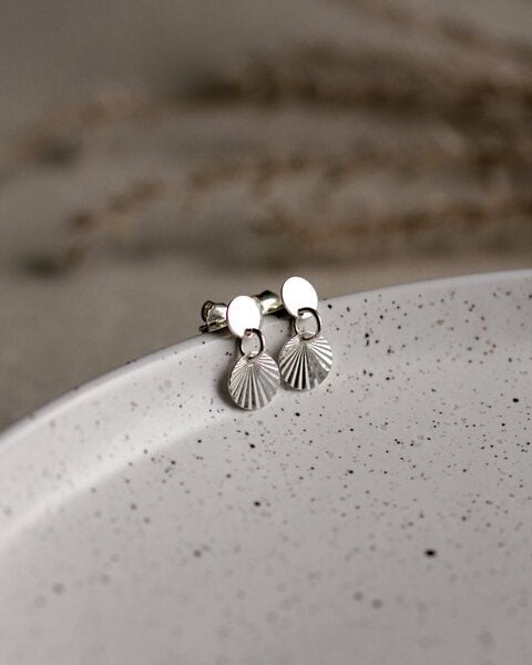 lille mus Ohrstecker 'Sonnenplättchen' 925 Silber / vergoldet von lille mus