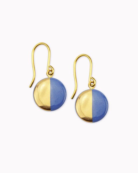 lille mus Porzellan-Ohrhänger HALBKREIS Porzellanschmuck von lille mus