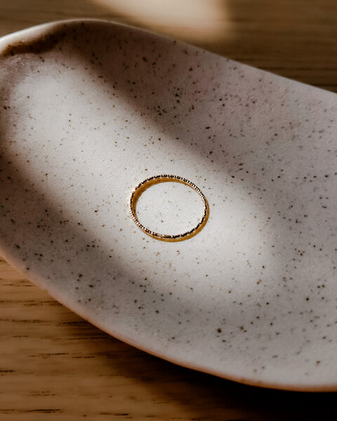 lille mus Ring 'Glitzer' 925 Silber / vergoldet von lille mus