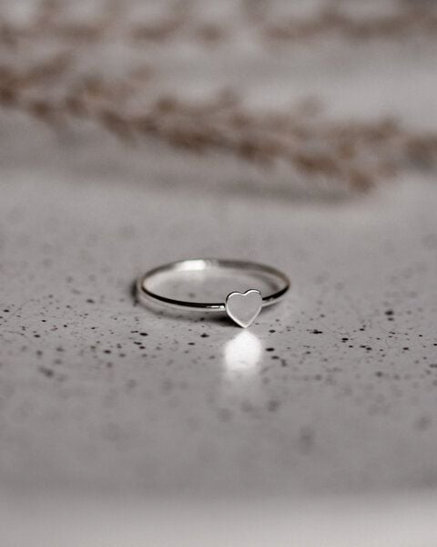 lille mus Ring 'Herz' 925 Silber / vergoldet von lille mus