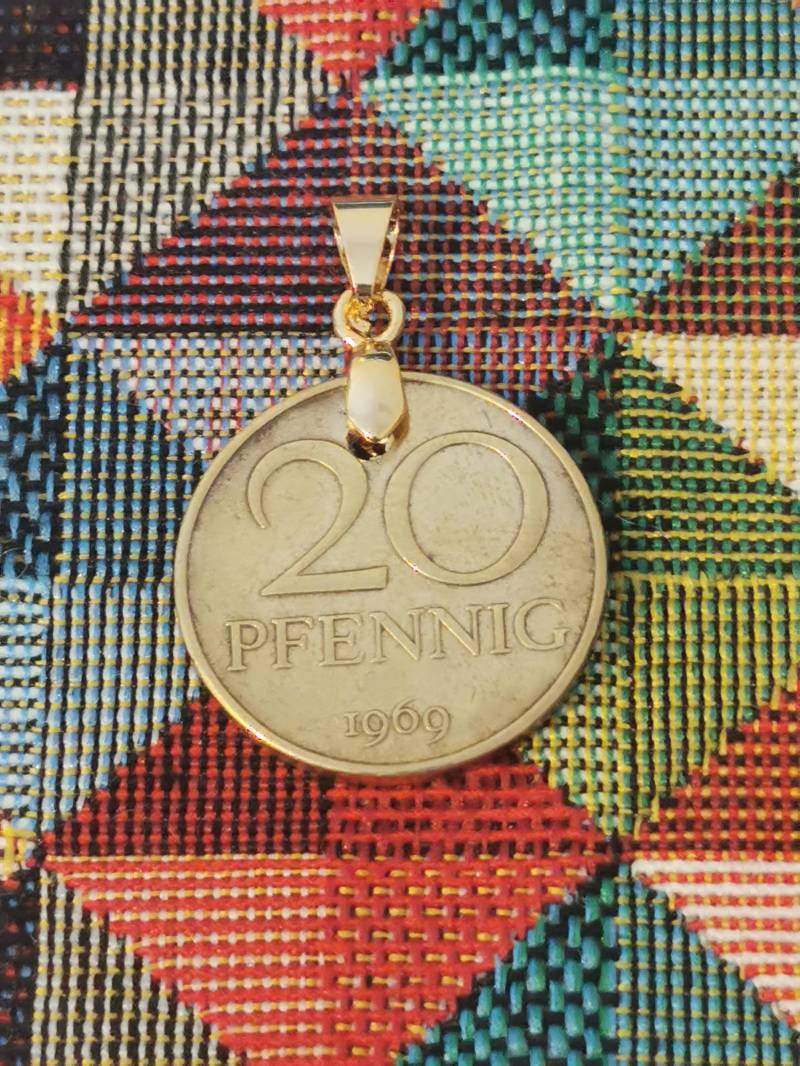 East German - Ddr 20 Pfennig Halskette | Verschiedene Größen Erhältlich von lillibobs