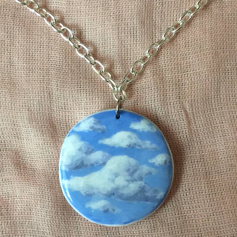 Wolke Charmehalskette - Flauschig & Blau Wolke Charmehalskette - Flauschig & Blau von lillmartinez
