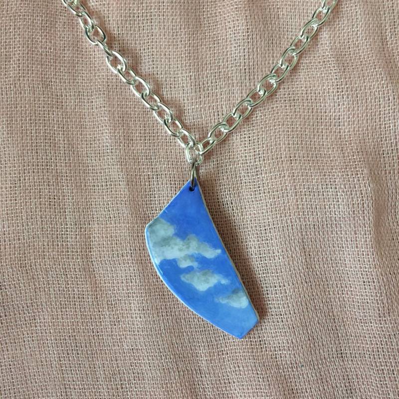 Wolke Charmehalskette - Stück Blauer Himmel von lillmartinez