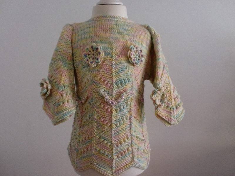 Mädchen-Pullover Mit Kimonoärmel /104, Nr.5 von lillysell4