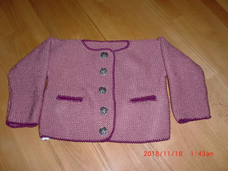 Mädchen-Trachtenjäckchen Gr.86/92 von lillysell4