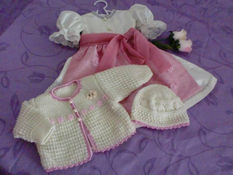 Taufkleid M.jacke Und Mütze Gr.68/74 Nr.111 von lillysell4