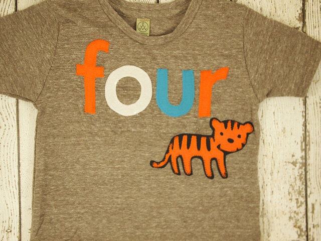 Zoo Tier Tiger Geburtstag Shirt Farben Anpassen Jungen Mädchen Bio-Mischung T-Shirt Ersten Zweiten von lilthreadzclothing