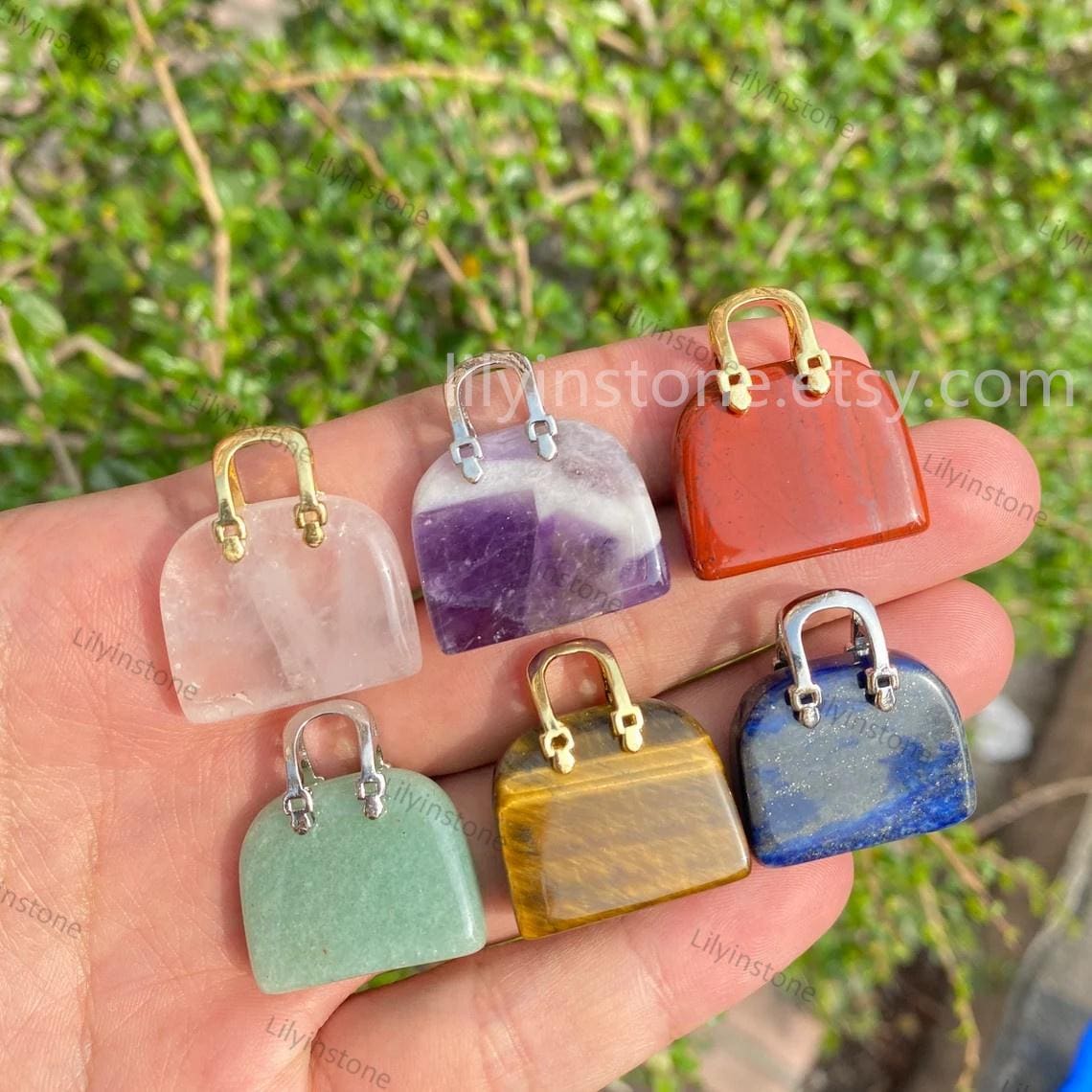 20 Stein Kristall Handtasche Anhänger, 2, 5 cm Edelstein Taschen Dekor, Anhänger Für Schmuckherstellung, Geschenk Sie 20 Stein Kristall Handtasche Anhänger, 2, 5 cm Edelstein Taschen Dekor, Anhänger Für Schmuckherstellung, Geschenk Sie von lilyinstone