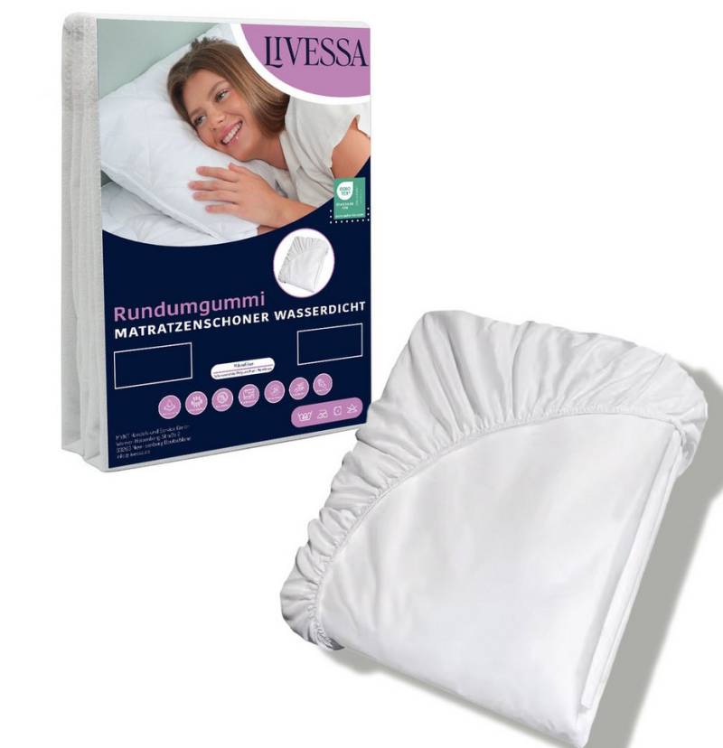Inkontinenzauflage Rundumgummi Matratzenschoner - Matratzenauflage -Matratzenschutz livessa, 11 GRÖSSEN 100% WASSERDICHT / ATMUNGSAKTIV Inkontinenzauflage Rundumgummi Matratzenschoner - Matratzenauflage -Matratzenschutz livessa, 11 GRÖSSEN 100% WASSERDICHT / ATMUNGSAKTIV von livessa
