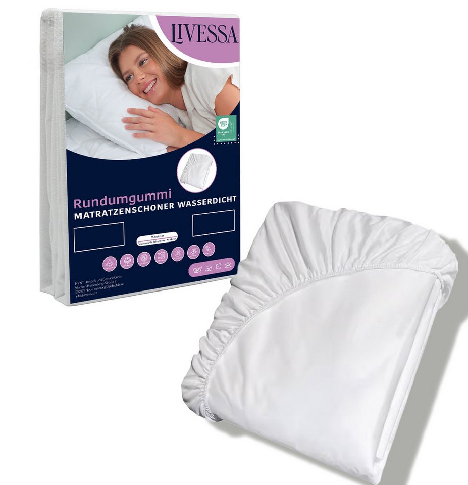 Inkontinenzauflage Rundumgummi Matratzenschoner - Matratzenauflage -Matratzenschutz livessa, 11 GRÖSSEN 100% WASSERDICHT / ATMUNGSAKTIV Inkontinenzauflage Rundumgummi Matratzenschoner - Matratzenauflage -Matratzenschutz livessa, 11 GRÖSSEN 100% WASSERDICHT / ATMUNGSAKTIV von livessa