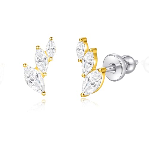 Limerencia G23 Hypoallergene Titan-Ohrstecker für Frauen, Zierliche, Nickelfreie Medizinische Ohrringe in Implantatqualität für empfindliche Ohren von limerencia