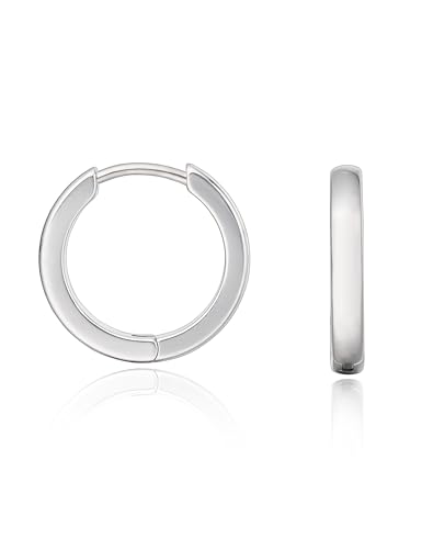 Limerencia G23 reines Titanhypoallergen Huggie Hoop Ohrringe für Frauen Mädchen sensible Ohren (8 Millimeters, Silver) von limerencia