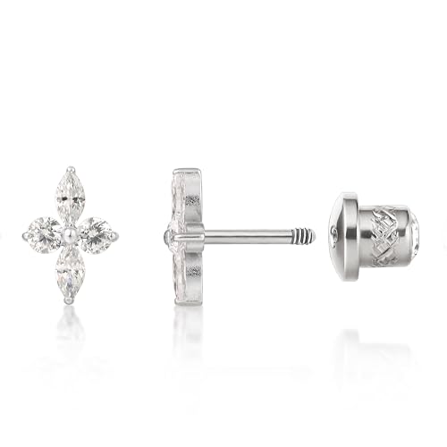 limerencia Titan Ohrringe Hypoallergene G23 Implantat Grad Schraube zurück Ohrstecker 20G Helix F136 Piercing Post für empfindliche Ohren Tragus Knorpel von limerencia