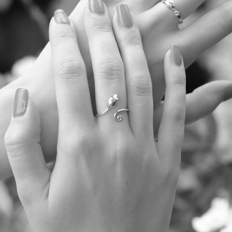 Einstellbar Maus Ring Sterling Silber von limetreedesign