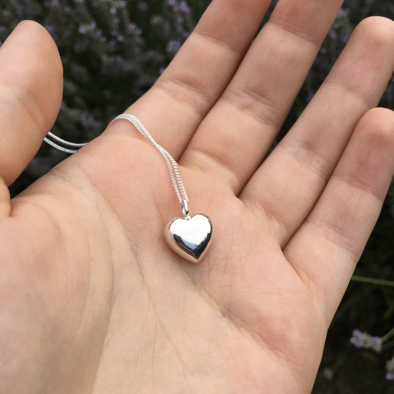 Herz Anhänger Halskette Sterling Silber von limetreedesign