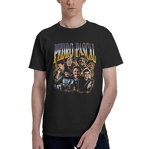 Pedro Pascal T-Shirt für Herren, Sommer, Baumwolle, modisch, Rundhalsausschnitt, kurzärmelig, Actor_9, 5XL Pedro Pascal T-Shirt für Herren, Sommer, Baumwolle, modisch, Rundhalsausschnitt, kurzärmelig, Actor_9, 5XL von limitemm