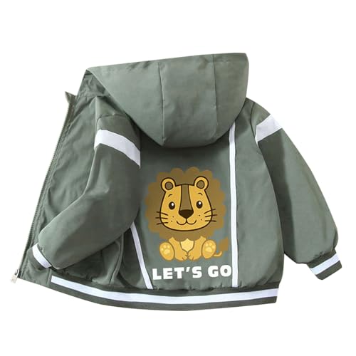 linboo übergangsjacke Kinder Jungen Softshelljacke mit Kapuze Warm Frühlingsjacke Leichte Jacke Atmungsaktiv Sommerjacke, 92 von linboo
