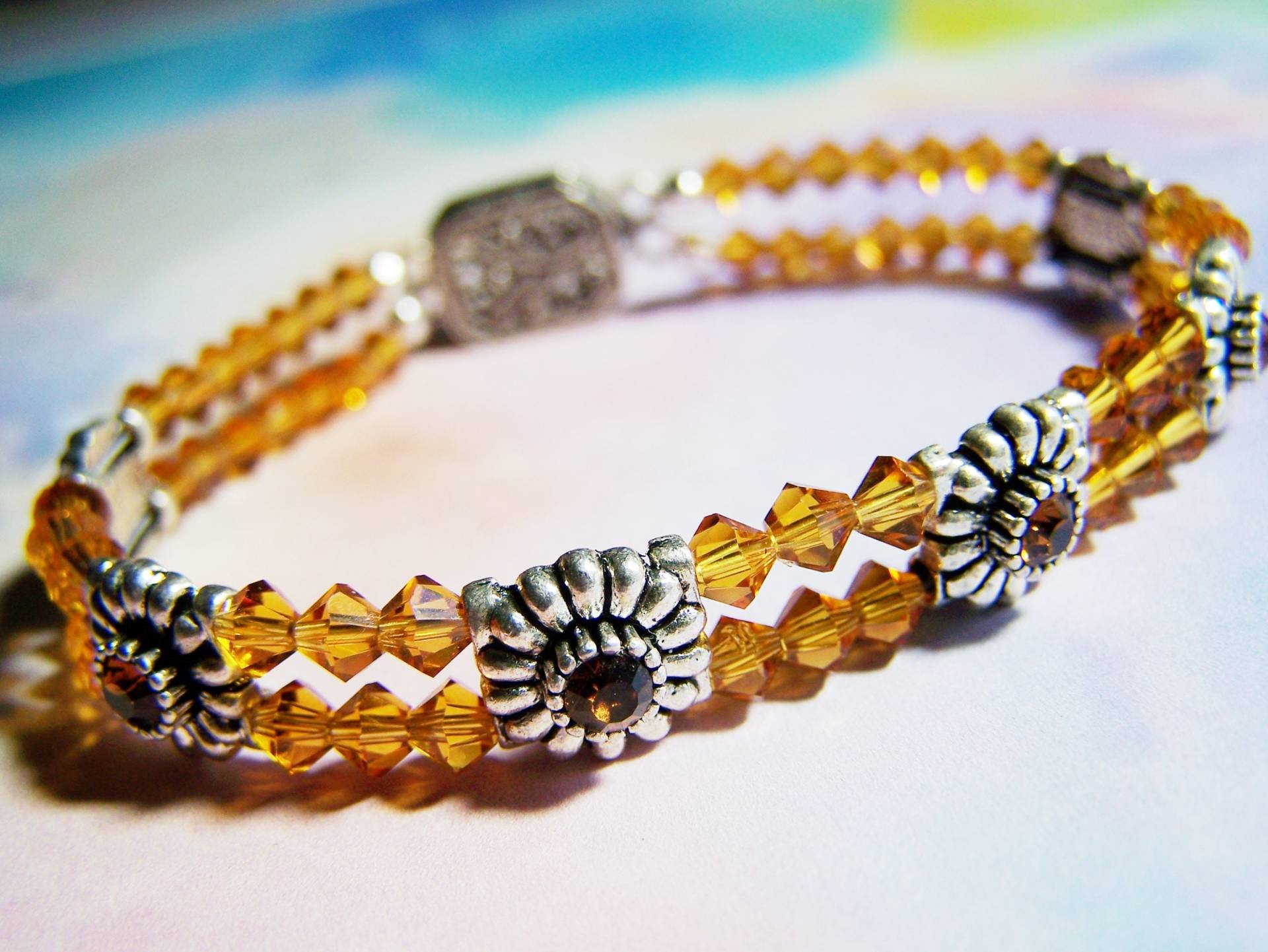 Damen Armband, Swarovski Crystal Sliders, November Geburtsstein Birthstone Armband Für Mama, Herbst Damen Armband, Swarovski Crystal Sliders, November Geburtsstein Birthstone Armband Für Mama, Herbst von lindasorigjewelry