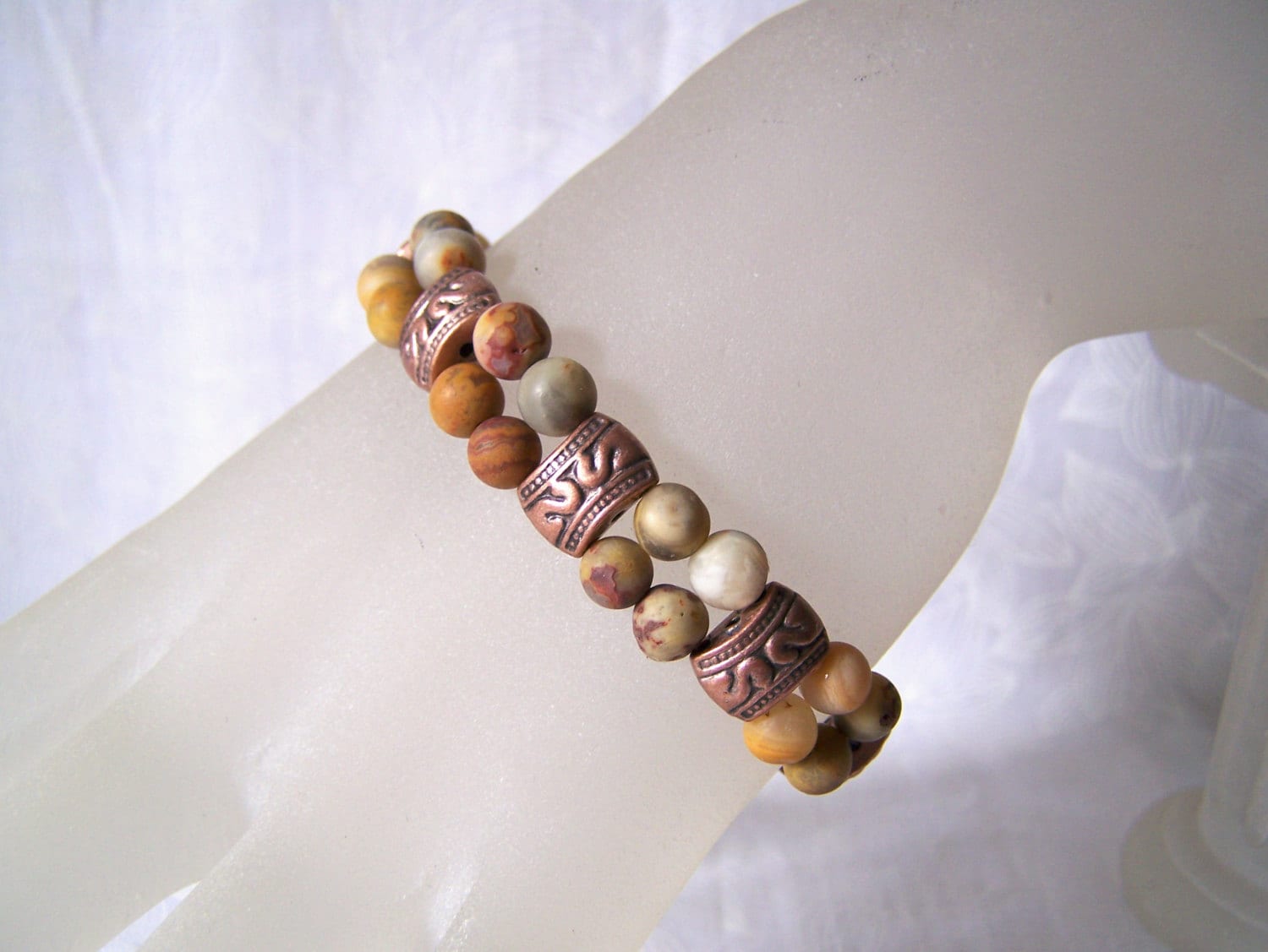 Jaspis Armband, Doppelstrang Armband Für Frauen, Herbst Schutzarmband Jaspis Armband, Doppelstrang Armband Für Frauen, Herbst Schutzarmband von lindasorigjewelry