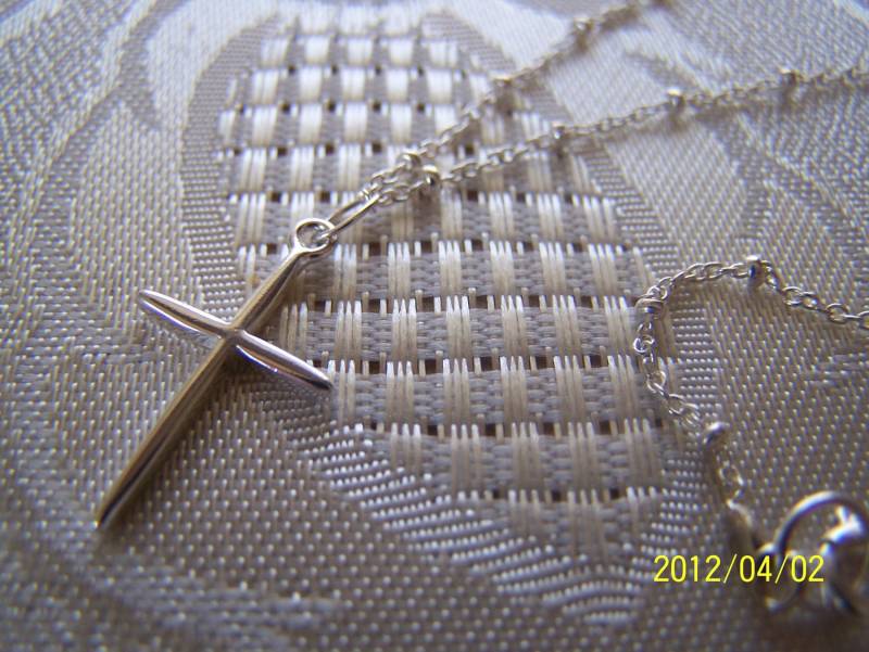 Kreuz Halskette Sterling Silber von lindasorigjewelry