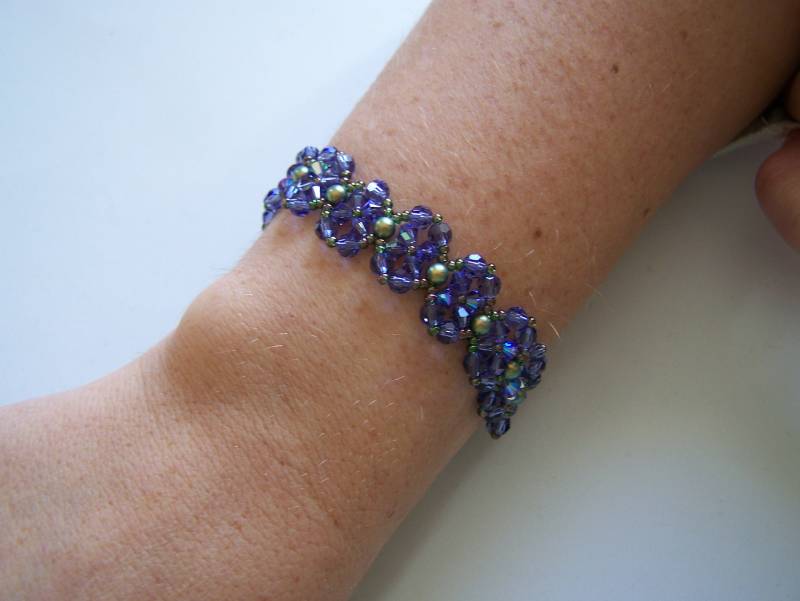 Perlen Und Kristall Armband, Gewebt Swarovski Armband Für Frauen, Geschenk Sie Perlen Und Kristall Armband, Gewebt Swarovski Armband Für Frauen, Geschenk Sie von lindasorigjewelry
