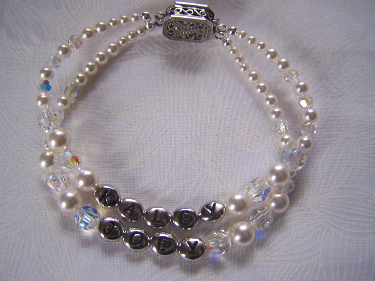 Personalisiertes Mutternamensarmband Kindernamen Großmutter von lindasorigjewelry