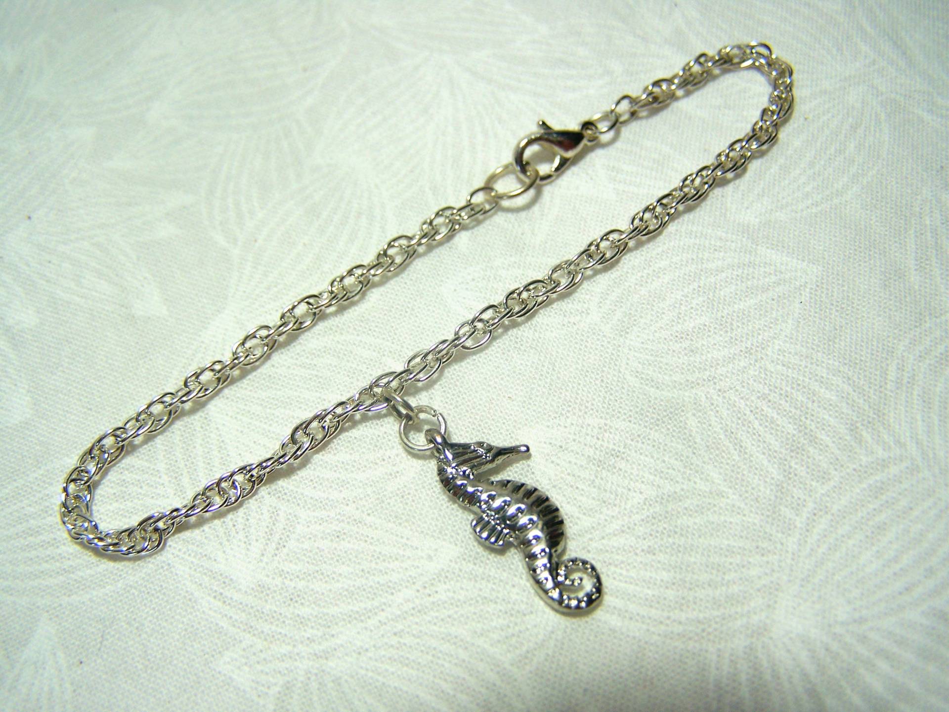 Seepferd Armband, Bettelarmband, Sterling Charme, Schmuck, Armband Für Sie, Ozean Thema Geschenk, Strand von lindasorigjewelry