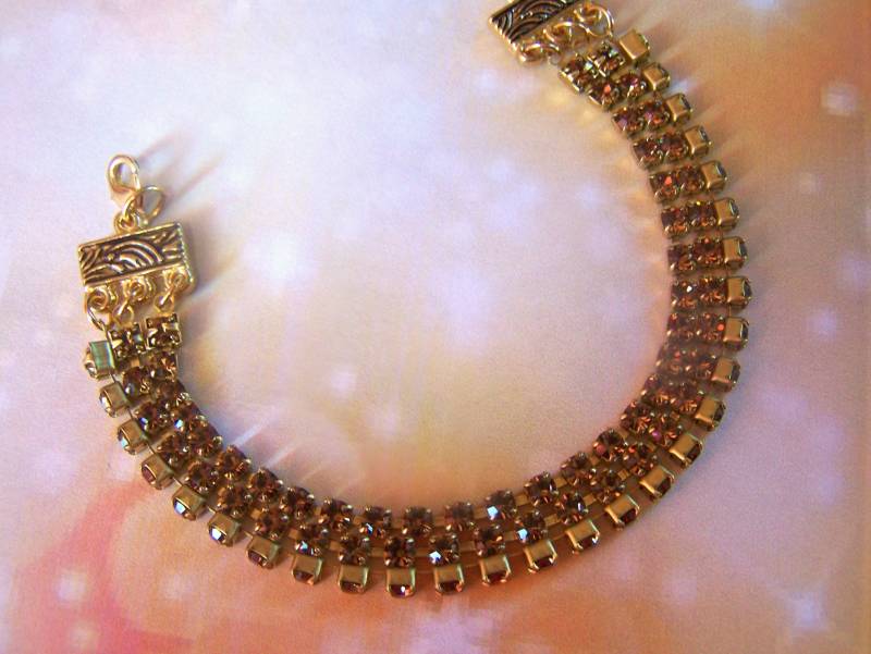 Swarovski Kristall Armband Triple-strang Tennis-stil Urlaub Schmuck von lindasorigjewelry