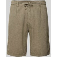 Lindbergh Regular Fit Bermudas aus Baumwoll-Leinen-Mix in Oliv, Größe S Lindbergh Regular Fit Bermudas aus Baumwoll-Leinen-Mix in Oliv, Größe S von lindbergh