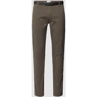 Lindbergh Classic Fit Chino mit Gesäßtaschen in Oliv, Größe 30/34 von lindbergh