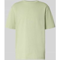Lindbergh Oversized T-Shirt mit geripptem Rundhalsausschnitt in Hellgruen, Größe XXXL von lindbergh