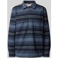 Lindbergh Relaxed Fit Hemdjacke mit aufgesetzten Brusttaschen in Dunkelblau, Größe XXL Lindbergh Relaxed Fit Hemdjacke mit aufgesetzten Brusttaschen in Dunkelblau, Größe XXL von lindbergh