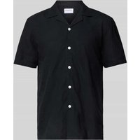 Lindbergh Relaxed Fit Leinenhemd mit 1/2-Arm in Black, Größe S Lindbergh Relaxed Fit Leinenhemd mit 1/2-Arm in Black, Größe S von lindbergh