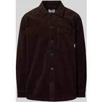 Lindbergh Relaxed Fit Overshirt mit aufgesetzter Brusttasche in Dunkelbraun, Größe S Lindbergh Relaxed Fit Overshirt mit aufgesetzter Brusttasche in Dunkelbraun, Größe S von lindbergh