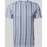Lindbergh Relaxed Fit T-Shirt mit Streifenmuster Modell 'Towel striped' in Marine, Größe M Lindbergh Relaxed Fit T-Shirt mit Streifenmuster Modell 'Towel striped' in Marine, Größe M von lindbergh