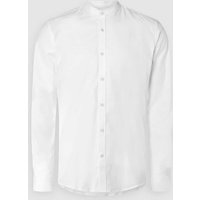Lindbergh Slim Fit Freizeithemd mit Stehkragen in Weiss, Größe XXL Lindbergh Slim Fit Freizeithemd mit Stehkragen in Weiss, Größe XXL von lindbergh
