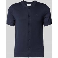 Lindbergh Slim Fit Freizeithemd mit Logo-Stitching Modell 'Ecovero' in Dunkelblau, Größe XL Lindbergh Slim Fit Freizeithemd mit Logo-Stitching Modell 'Ecovero' in Dunkelblau, Größe XL von lindbergh