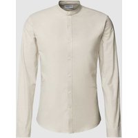 Lindbergh Slim Fit Freizeithemd mit Stehkragen Modell 'Oxford' in Sand, Größe XL Lindbergh Slim Fit Freizeithemd mit Stehkragen Modell 'Oxford' in Sand, Größe XL von lindbergh