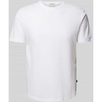 Lindbergh T-Shirt mit geripptem Rundhalsausschnitt in Offwhite, Größe XL Lindbergh T-Shirt mit geripptem Rundhalsausschnitt in Offwhite, Größe XL von lindbergh