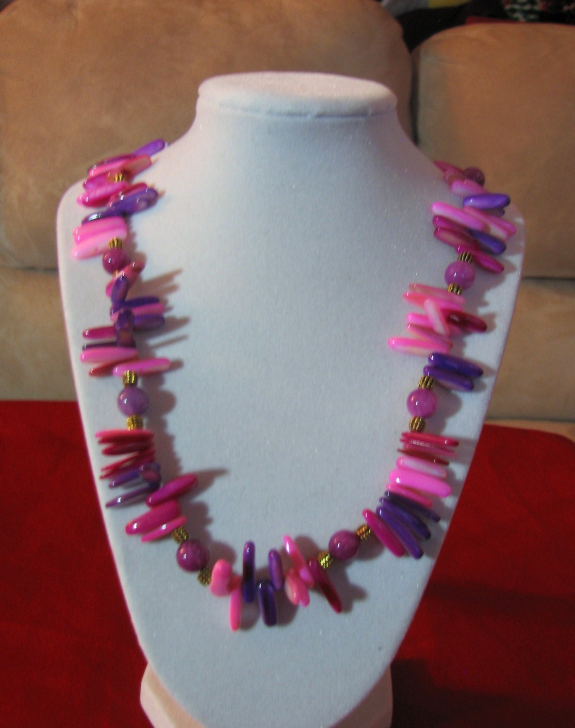 Rosa-Lila Aloha Halskette Rosa-Lila Aloha Halskette von lindinidesigns