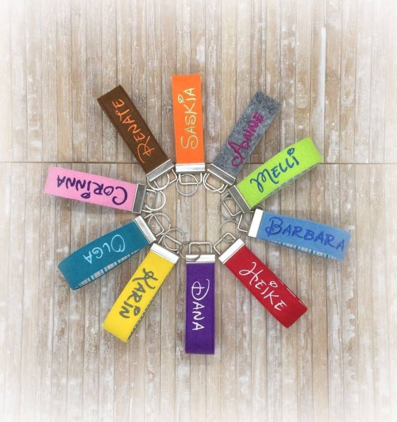 Schlüsselanhänger Mit Wunschtext von lineluCologne