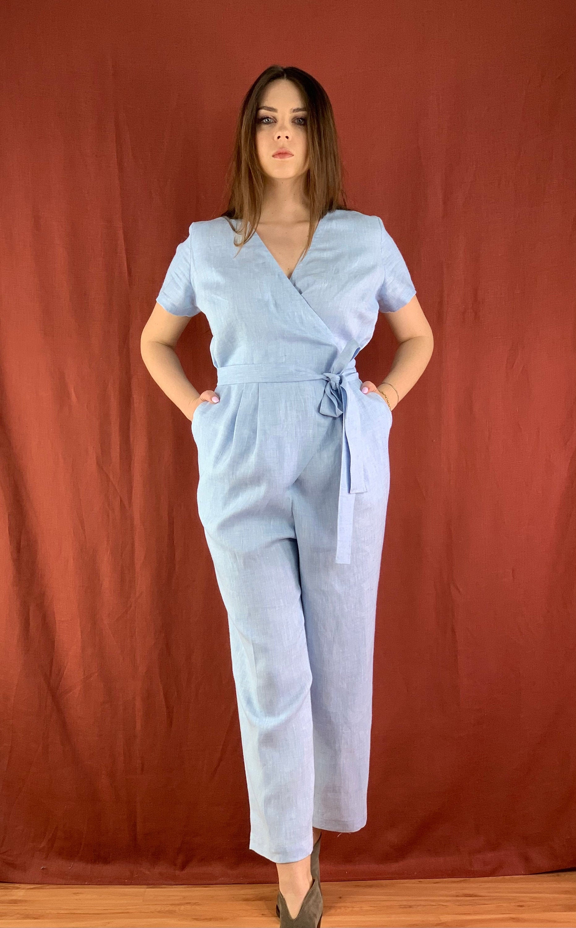 Damen Leinen Jumpsuit/Casual Jumpsuits Für Frauen Sommer von linencity