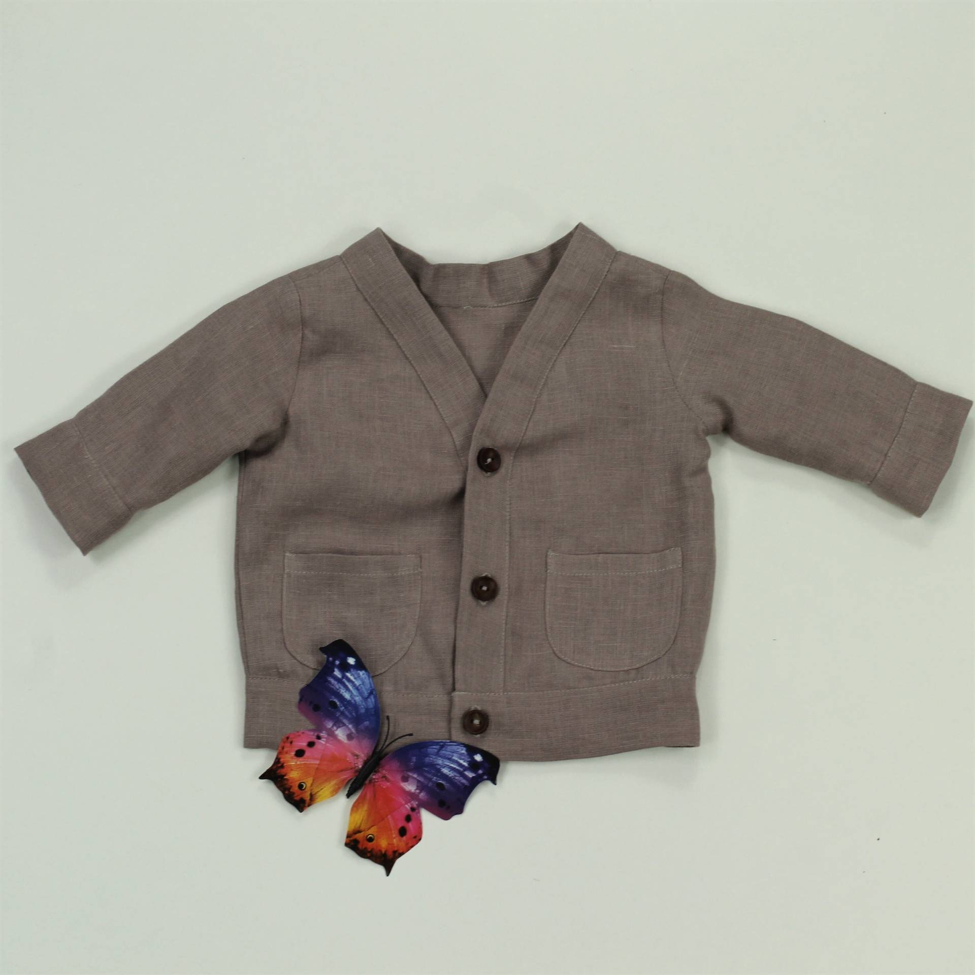 Kinder Leinenjacke/Leinentop Kinderkleidung Kleinkindkleidung Leinenhemd von linencity