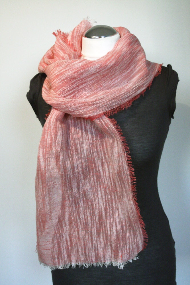 Schal Aus Reinem Luftigem Leinen Rosa.sofort Versandfertig Schal Aus Reinem Luftigem Leinen Rosa.sofort Versandfertig von linendressing