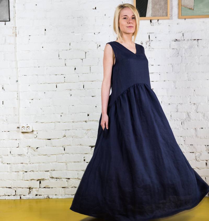 Leinenkleider Frauen Naida/Leinen Sommerkleid Strandkleid Damen Kleidung von linenfairytales